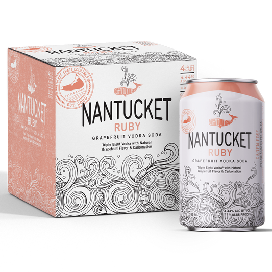 Nantucket Ruby - Grapefruit Vodka Soda - 4pack Can